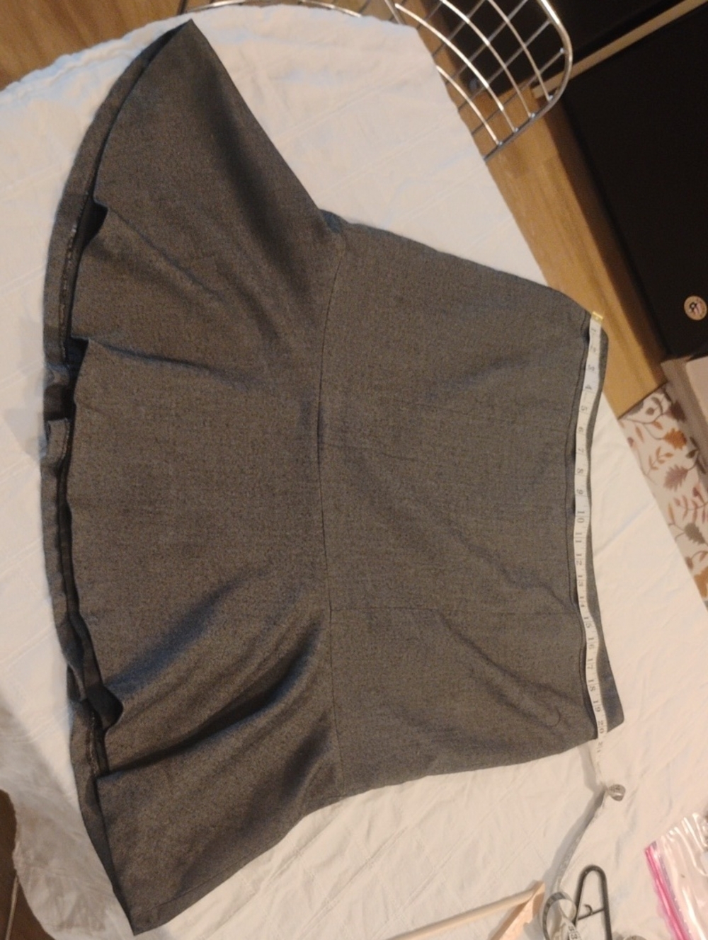 Grey Flounce Skirt